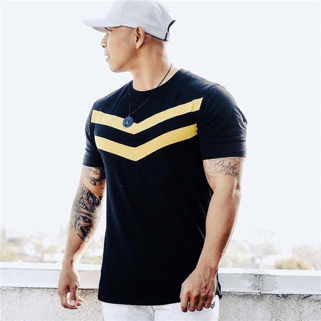 New Men T-shirt Cotton Short Sleeves